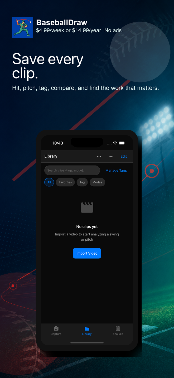 BaseballDraw private clip library