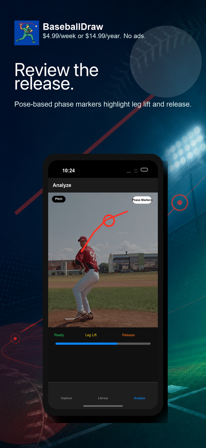 BaseballDraw pitching release review